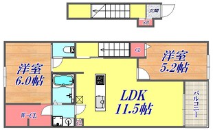 メゾンリヴィエール1の物件間取画像